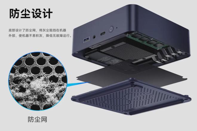 内置电源设计零刻EQ13正式上架795元起的防尘轻办公软路由神器(图6)