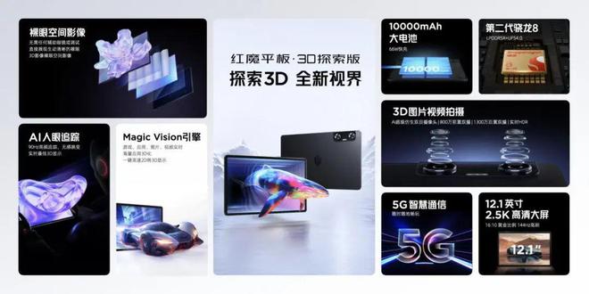 3999元起红魔电竞平板开箱体验裸眼3D平板(图6)