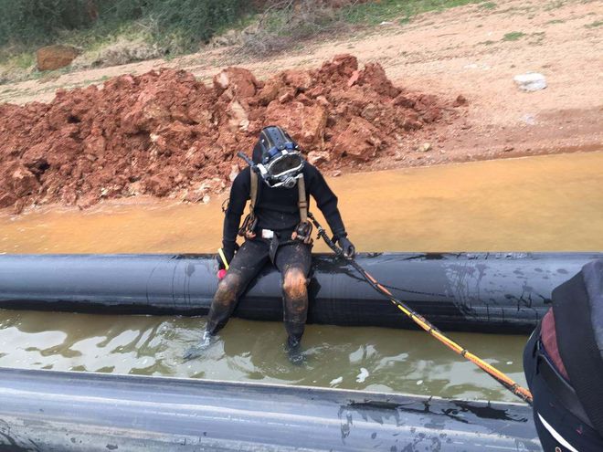 德阳市专业水下打捞队-管道水下气囊封堵(图2)