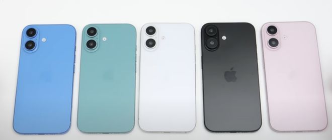 苹果iPhone16机模上手全新设计多彩配色(图1)