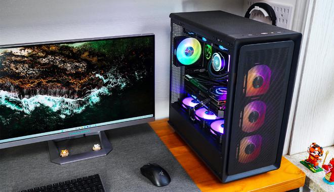 要稳就得AU+N卡！分享4080s玩黑猴优化体验MESH机箱装机(图1)