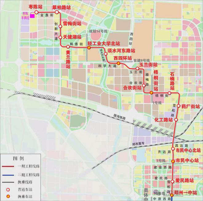 利好！郑州科创线一期线路公示！(图1)