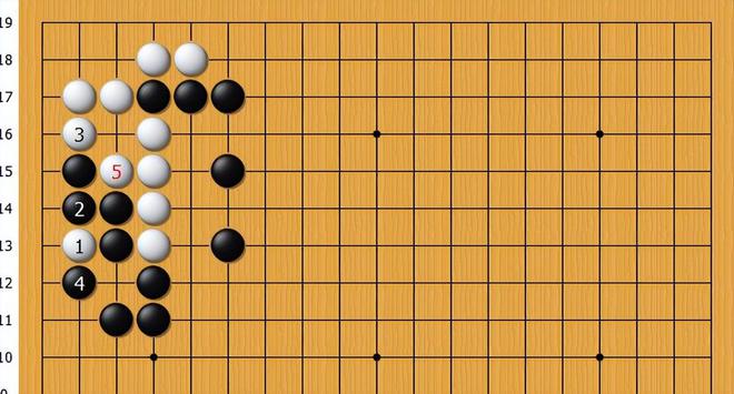 白棋扳紧黑棋棋外气粘补足棋形缺陷使白棋长气杀黑棋短气(图7)