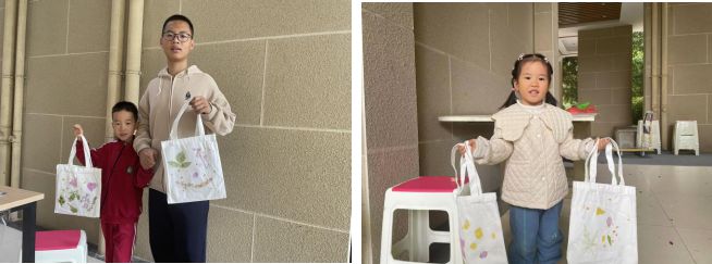 龙回社区开展青少年公益课堂之“勿忘初心”帆布包拓印手工活动(图4)