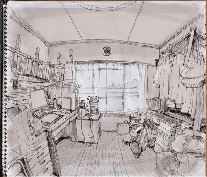 【原画课堂教育】教你鱼眼透视场景的作画步骤！(图1)