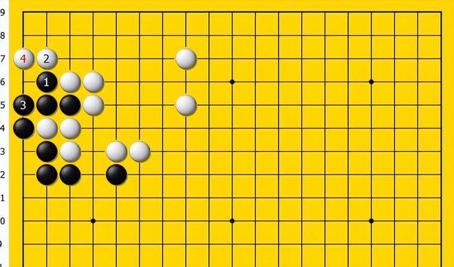 黑棋跳是妙手占据棋形要点在破坏角部实空的同时争得先手(图2)