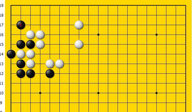黑棋跳是妙手占据棋形要点在破坏角部实空的同时争得先手(图3)